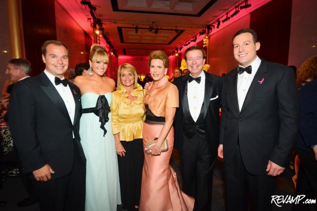 Matt Bronczek, Ashley Taylor Bronczek, Judy Bronczek, Ambassador Nancy Brinker, David Bronczek, and Eric Brinker.